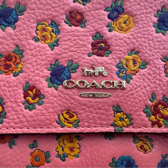 Coach Pink Floral Crossbody Bag - Picture 2 of 7